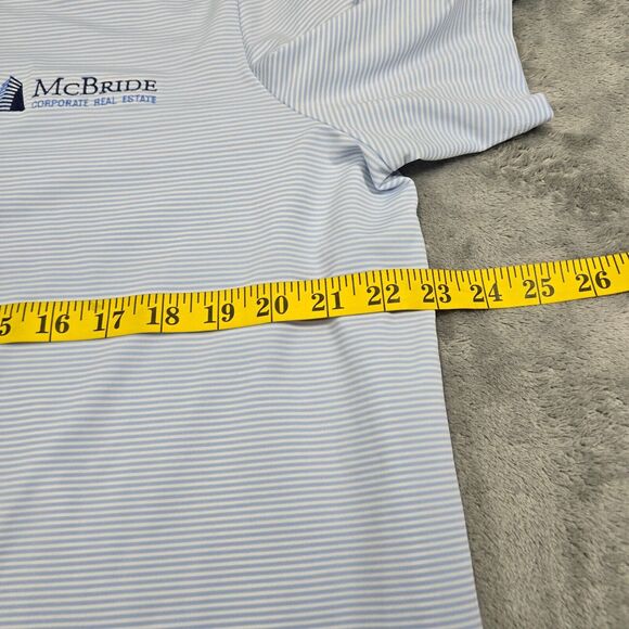 Greyson Men's Blue Striped Golf Polo Shirt Size L - Picture 10 of 11